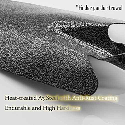 Steel Hand Rake Soil Tiller with Ergonomic Handle, Small Leaf Rake Great for Gardening, Cultivating, Garden Sweep Yard Flower Beds