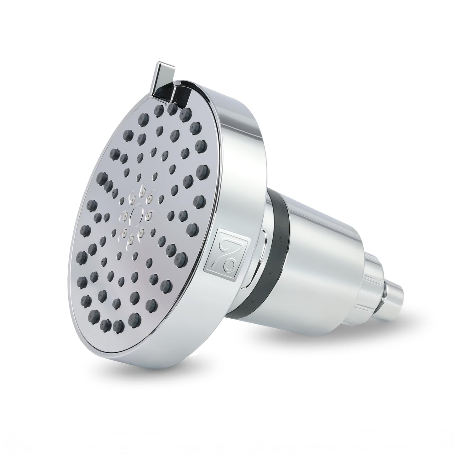 SEVENTY 4-Setting Filtered Shower Head with Shower Filter in Chrome – Helps Reduce Chlorine and Impurities for Healthier Hair, Skin and Scalp, Easy to Install (Model 12155)