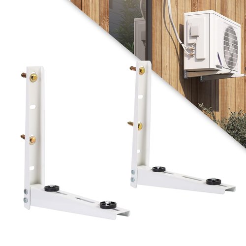 REHOYEE Mini Split Wall Mounting Bracket Heavy Duty Wall Mount Brackets for Outdoor Air Conditioners (7000-15000BTU)