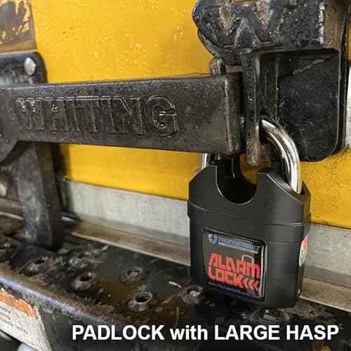 Alarm Padlock Anti-Theft Security Keyed Padlock Lock 110dB (decibels) Sound Siren