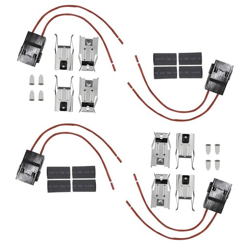 Range Stove Burner Element Plug Receptacle Block Terminal WB17X5091 for Whirlpool Kenmore GE Frigidaire Range Burner Receptacle Kit- ERR117，330031 5303935058 814399 74-06-190 Pack of 4