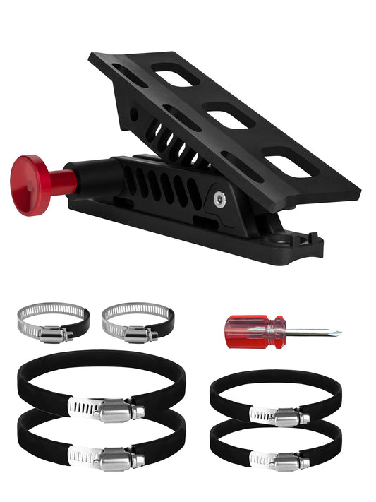 NILKATSS Adjustable Fire Extinguisher Mount, Easy Install on Roll Bar/ Cage Fire Extinguisher Holder, Quick Release Mounting Bracket for Jeep Wrangler JT TJ JKU JK JL UTV Cam-Am X3 Polaris RZR Ranger