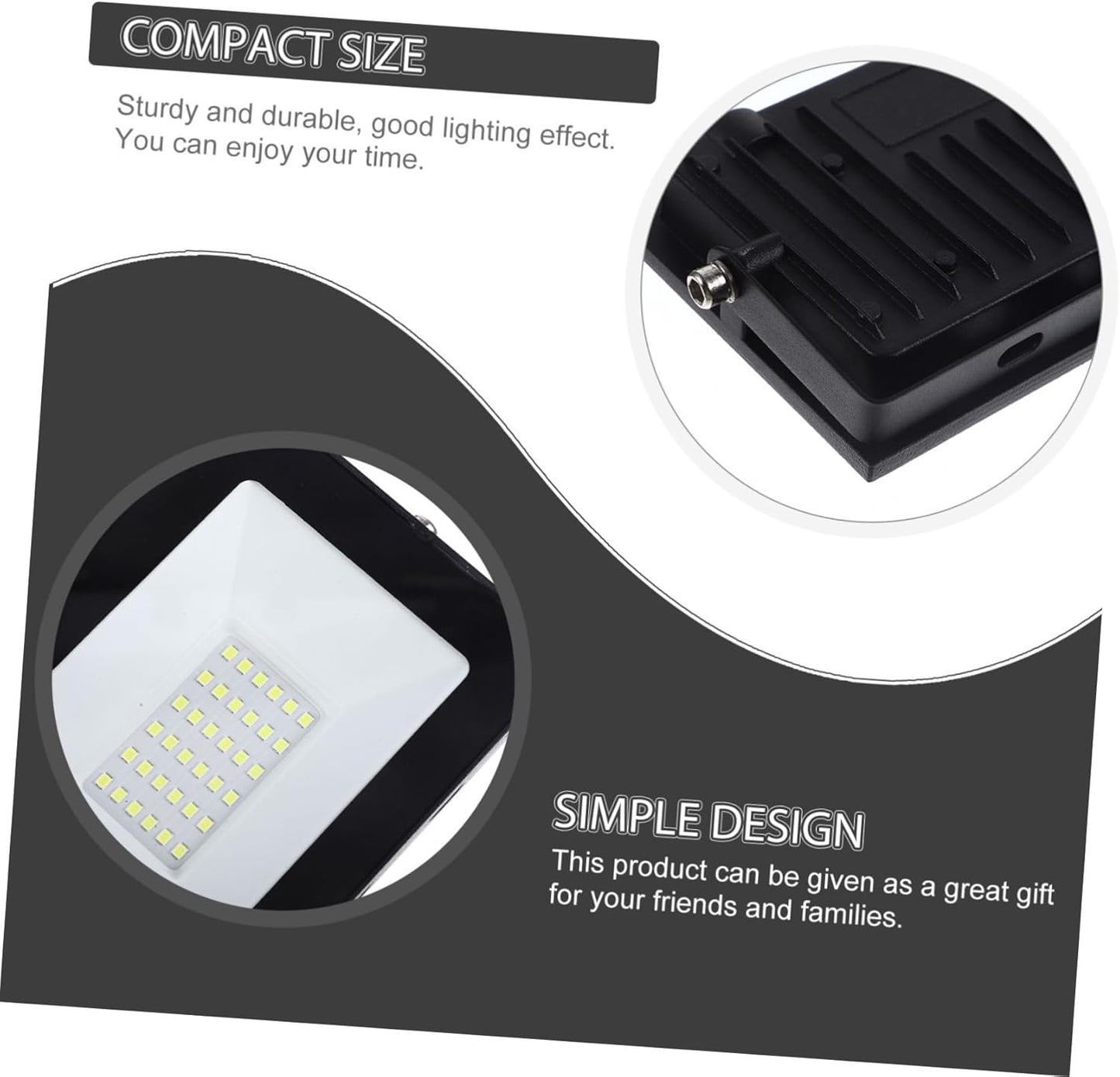 1pc Ultra-Thin Projector Flood Waterproof Fixture Garden Outdoor Step LED Lighting