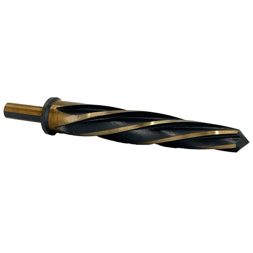 Drill America 5/8" Bridge/Construction Reamer with 1/2" Shank, Black and Gold Finish, KFD Series