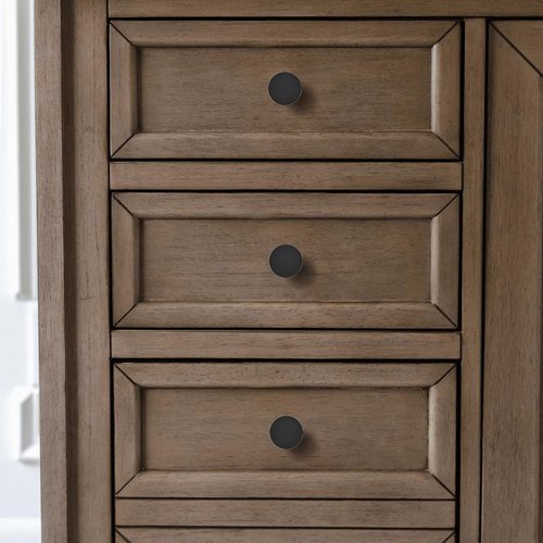 khtumeware 10 Pack Matte Black Cabinet Knobs - 1-1/5 Inch Round Drawer Pulls for Kitchen Cabinet Hardware Dressers Knobs and Closets