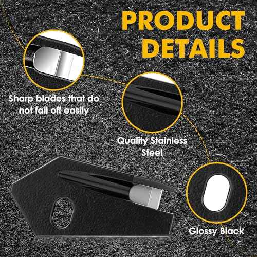 Enhon 2 Pack V Cutter Nmsc Cable Stripper, Stainless Steel Wire Cutter Nm Wire Stripper Tool, Knife Attachment, Black