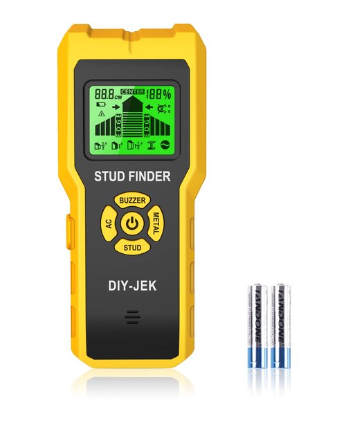 Stud Finder Wall Scanner 5-in-1 - Detector for Wood, Metal, Joists, Pipes (TH910)