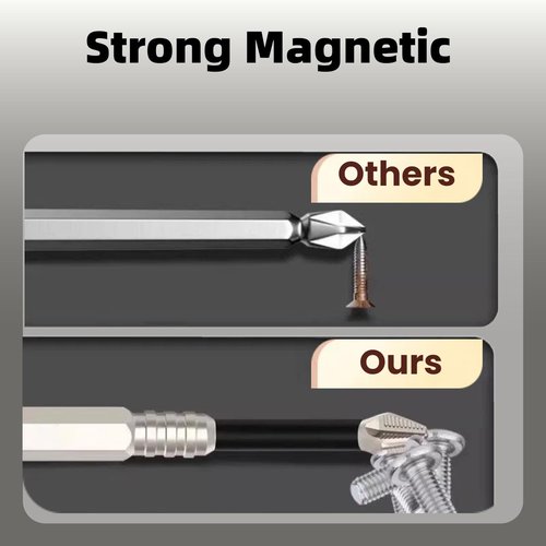 9Pcs High Magnetic Screwdriver Drill Bit Set, k5 Impact Resistant Non Slip Bit Alloy Steel Anti Slip Bits with Gloves for Electric & Impact Drivers, 25 50 65 70 75 90 100 120 150mm