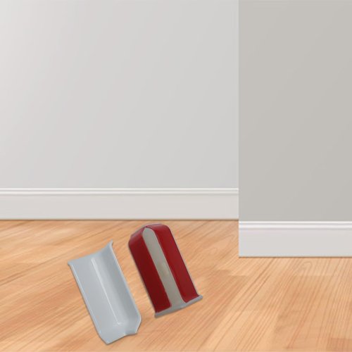 Startbuymore Corner Block Trim Set 6 Pack Baseboard Connectors For 8cm High Walls, Easy Installation(M White)
