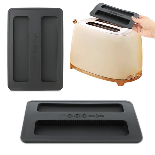 2 Pack Toaster Cover, Silicone Toaster Lid Appliances Top Cover, Universal Bread Machine Cover Kitchen Bread Maker Lid, Sandwich Machine Part Accessories