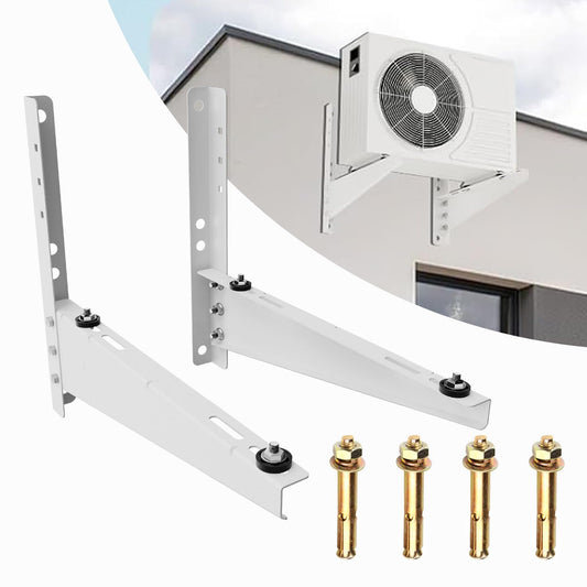 Duiliuu Mini Split Wall Mounting Bracket for 9,000-18,000 BTU Air Conditioner, Heavy Duty AC Support Bracket for Outside, Holds Up to 330lbs