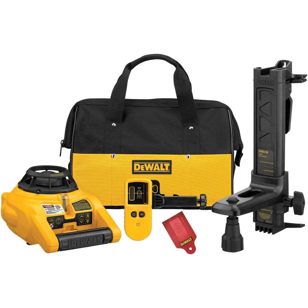 DEWALT Rotary Laser Level Kit, Indoor/Outdoor Survey Laser Transit (DW074KD)