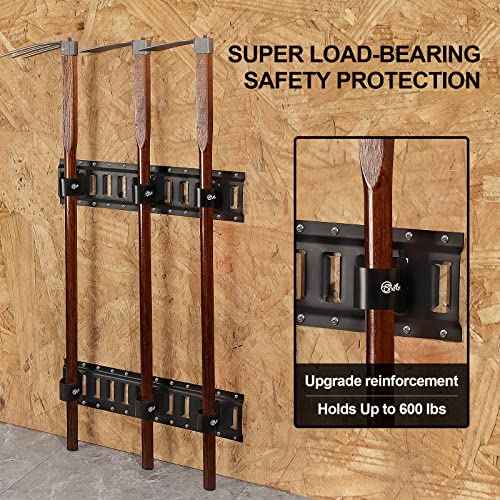 5 Pack E-Track Tool Holders|E Track Accessories for Enclosed Trailer to Heavy Duty Tool Holder |E Track/X Track Tool Hangers to Keep Rakes,Shovels, Broom|E Track Shovel Holder for Truck