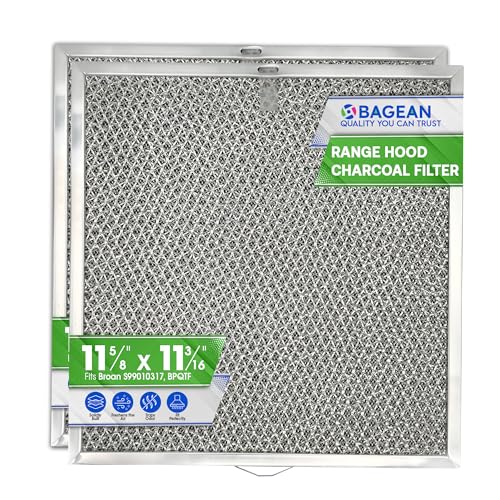 Bagean 11.6x11.2” Charcoal Grease Filter Combo for Nutone/Broan Range Hood (2-Pack) S99010317