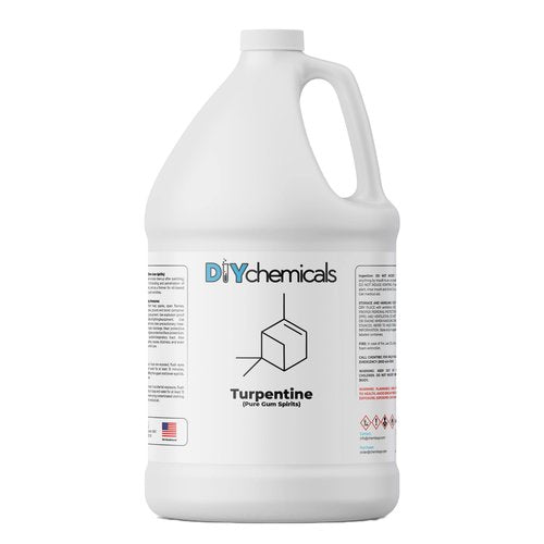 DIYChemicals Premium Turpentine Oil - High-Purity Pine Resin Solvent for Painting, Wood Polishing & Varnish Thinning - Eco-Friendly, Made in USA | Versatile Paint Thinner - 5 Gallon