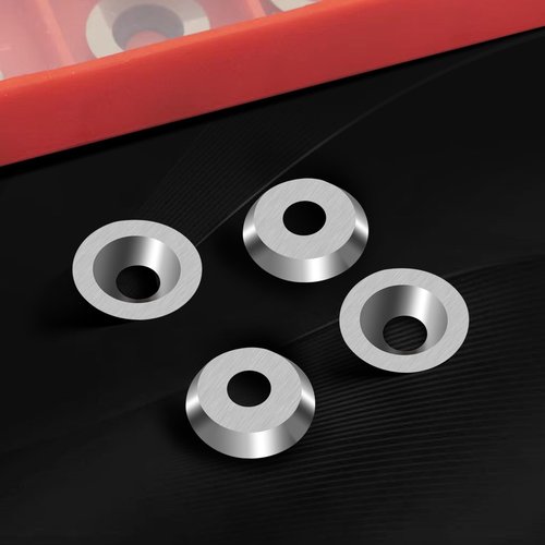 16mm Round Carbide Inserts for Woodturning, Indexable Tungsten Carbide Cutter Inserts Set fits for DIY Woodworking Wood Lathe Turning Finisher Hollower Tools with Screws 10pcs (M6*10)