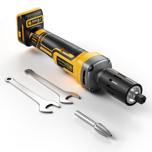 Die Grinder for Dewalt 20V MAX Battery, Cordless Die Grinder with 25000RPM Brushless Motor, 1/4" Precision Collect, Variable Speed Grinder for Metal Wood Grinding Cut Sanding (Battery not Included)
