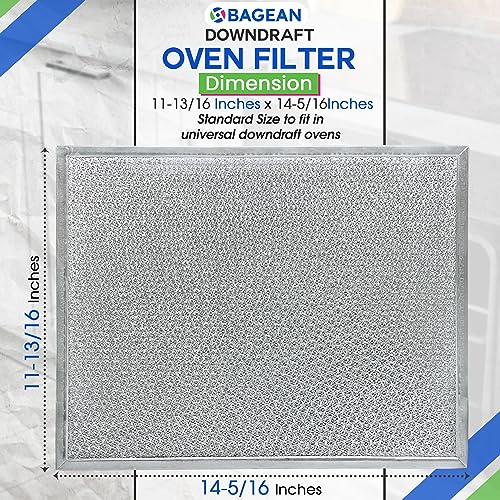 Bagean Downdraft Stovetop Filter Replacement 2-Pack for Jenn Air 14 x 11.4 in - Grease Screen, Dishwasher Safe