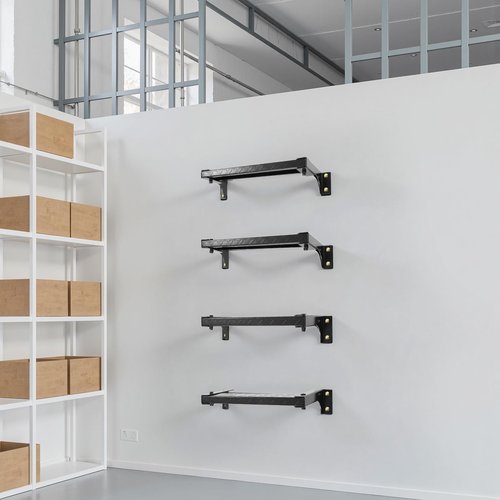 BEAMNOVA 6-Rung Window Well Egress Ladder, 3.15 Inches Wide Rung, 7.9 Inches from Wall, 15.7 Inches Long, 3.2mm Think Iron, Wall-Mounted, Weather Proof, Home Stepladders