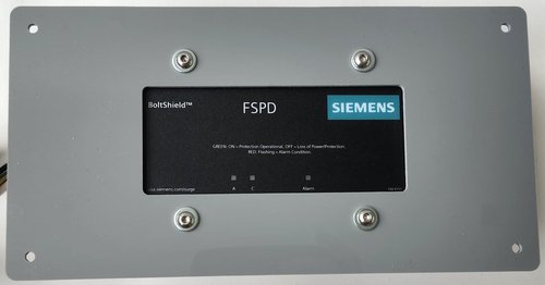 Flush Mount Plate for Siemens Boltshield Whole House Surge Protection Device, for mounting Surge Protector, Acrylic (Gray)