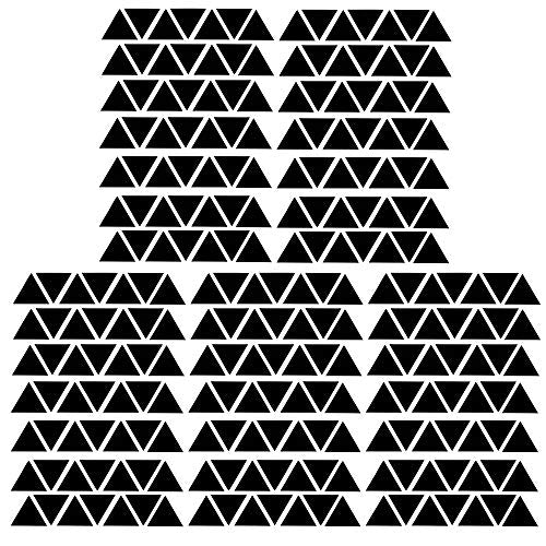 245 Triangle Shape Wall Decal Vinyl Stickers, Removable Lovely Triangle Picture Art DIY Sticker Mural for Bedroom Playroom Living Room Home Window Door Decoration