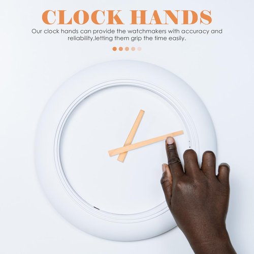 DOITOOL 8 Set Wooden Clock Hands Only, Wooden Clock Mechanism Movement Repair Parts Replacement for Repair DIY Home Art Decor