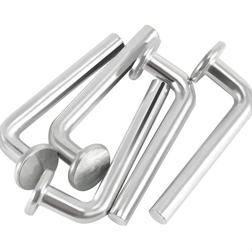 HOIGON 50 PCS Universal Pallet Rack Drop Pin, M7 Round Heavy Duty Head Pallet Rack Safety J Bolts for Warehouse, Home or DIY Pallet Racks, Shelving Units, 2.56 x 0.28 Inch
