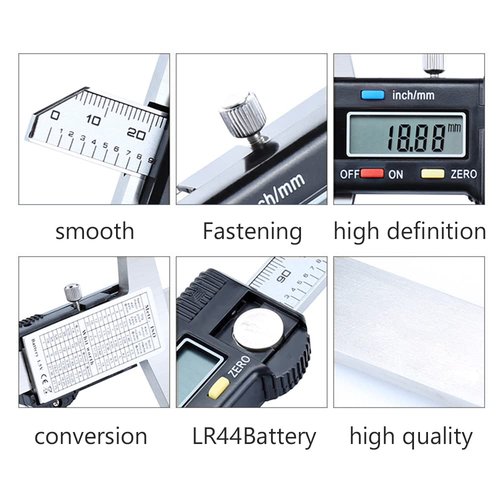 Oudtinx Digital Depth Caliper Electronic Depth Gauge Caliper Depth Rule (200mm(Normal))