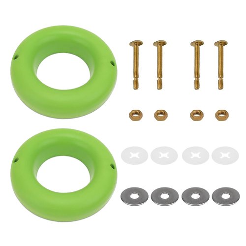 Waxless Toilet Ring Bathroom The Green Gasket Toilet Flange Gasket Toilet Wax Ring for Most Drain (Pack of 2)