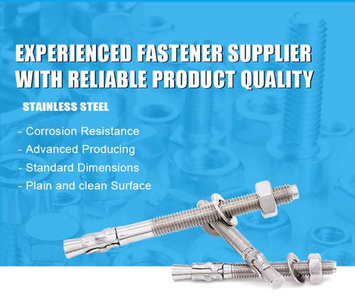Levanco 3/8" X 3" Concrete Anchor, 304 Stainless Wedge Anchor with Excellent Anti-Rust Performance, 304(18-8) Stainless Steel Concrete Anchors and Screws Kit (10pcs)