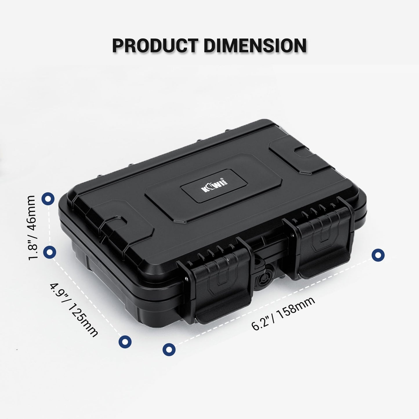 KIWIFOTOS 65 Slots Coin Cell Battery Case for CR2032 CR2016 CR2025 LR44 CR2320 CR2325 CR2330 CR2354 CR2430 CR2450 & LR41 AG13 Button Battery Holder Organizer IP67 Waterproof