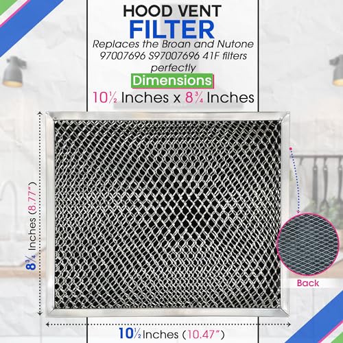 Bagean 41F 3-Pack Stove Vent Filter 10.5 x 8.8 in fits NuTone Broan Range Hood
