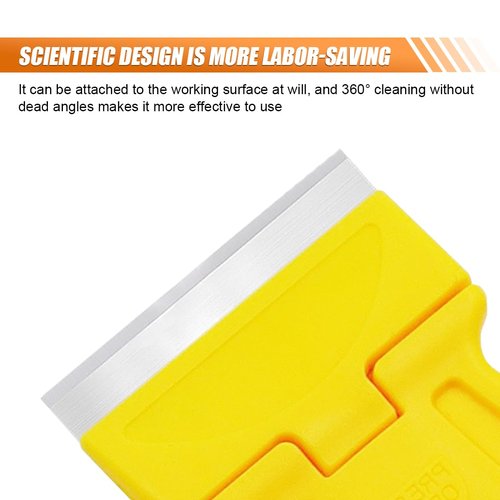 ZIMISI 2PCS Razor Blade Scraper Tool Set, Mini Car Paint Remover with 10 Plastic Blades & 10 Metal Blades, Vehicle Adhesive Cleaning Tool for Removing Labels, Stickers Taping on Window, Oven