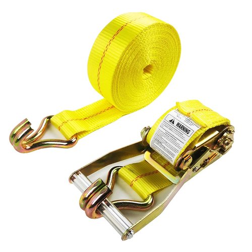 4 Pack 2" x27' Ratchet Strap Tie Down 10000lbs J Hook,Heavy Duty Tie-Down Ratcheting Cargo Truck Straps Wire Hook Ends, J-Hook Ratchet Strap TieDowns KJE