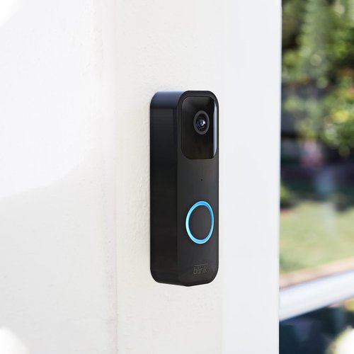 Blink Doorbell Backplate Replacement, Back Plate Part Cover for Blink Video Doorbell with Hooks Accessory(Black)