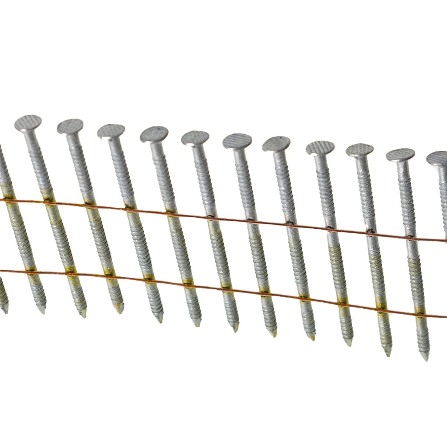 marddpair 15 Degree Coil Siding Nails 1-1/2-Inch x .092-Inch Collated Wire Coil Nails Full Roundhead Hot-dipped Galvanized 3600 Count