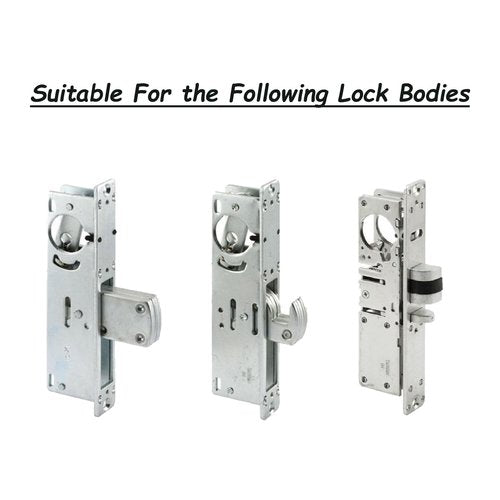 Commercial Door Lock with Deadbolt ，Storefront Door Mortise Lock，Swing Deadbolt & Cylinder Combo,Replacement Parts Mortise Cylinder with SC Keyway，Black