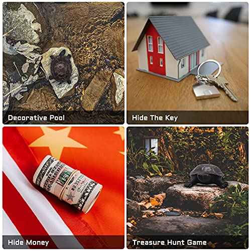 Spare Key Hider Turtle Shape Garden Decoration Safe Holder for Outdoor Yard Large Size Design (3.8¡¿5.7¡¿1.6 inchs)