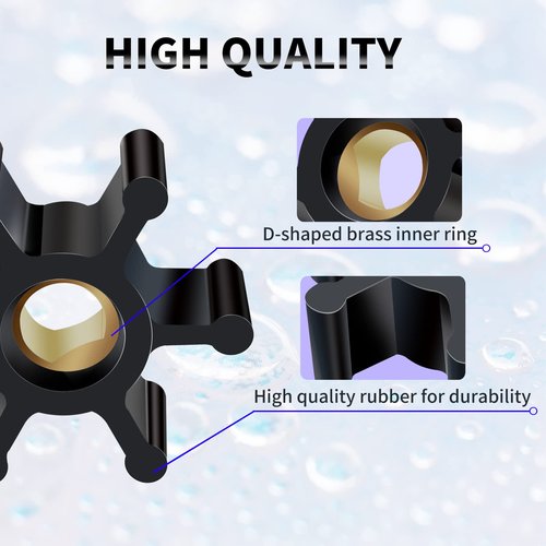 Vanshly,3 Pack Utility Pump Replacement Impeller for Utility Water Transfer Pumps,Water Pump Impeller Compatible with Trupow Model PAS-30 and PDS-30