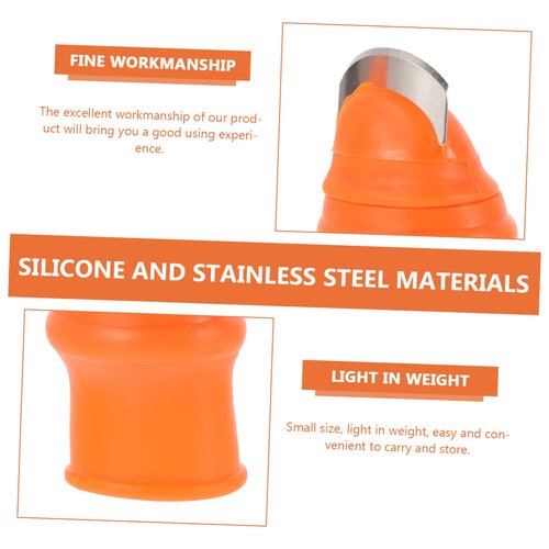 PAMINGONO Silicone Thumb Picker Harvesting Cutter for Vegetables Fruit Gardening Thumb Knife Cost- Safe Material