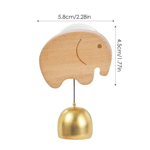 Suction Door Wind Chime, Shop Owner Bell for Opening the Door | Brass Doorbell - Suction Cup Animal Ornament Brass Entrance Reminder for Bedroom, Restaurant