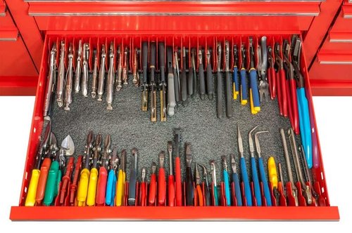 Ernst Manufacturing Plier Pro Premium No-Slip Plier Organizer, Holds 10-Tools of Any Size, Rubber Base Keeps Tools in Place - Made in USA