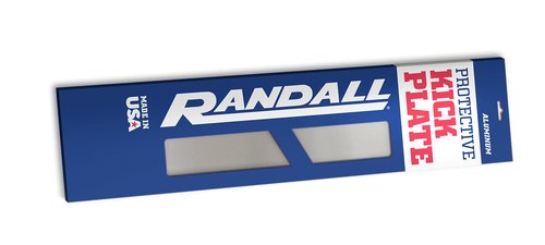 Randall Manufacturing Co., Inc | Satin Silver Kick Plate | 8” x 30” | Heavy Gauge Aluminum | Mill Finish | Mounting Holes & Screws Included for Installation | Protects from Marks & Scratches