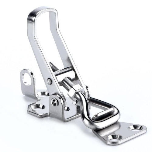 2Pcs 316 Stainless Steel Toggle Latch Clamp Marine Cabinet Boxes Lever Handle Toggle Catch Latch Lock Clamp Hasp