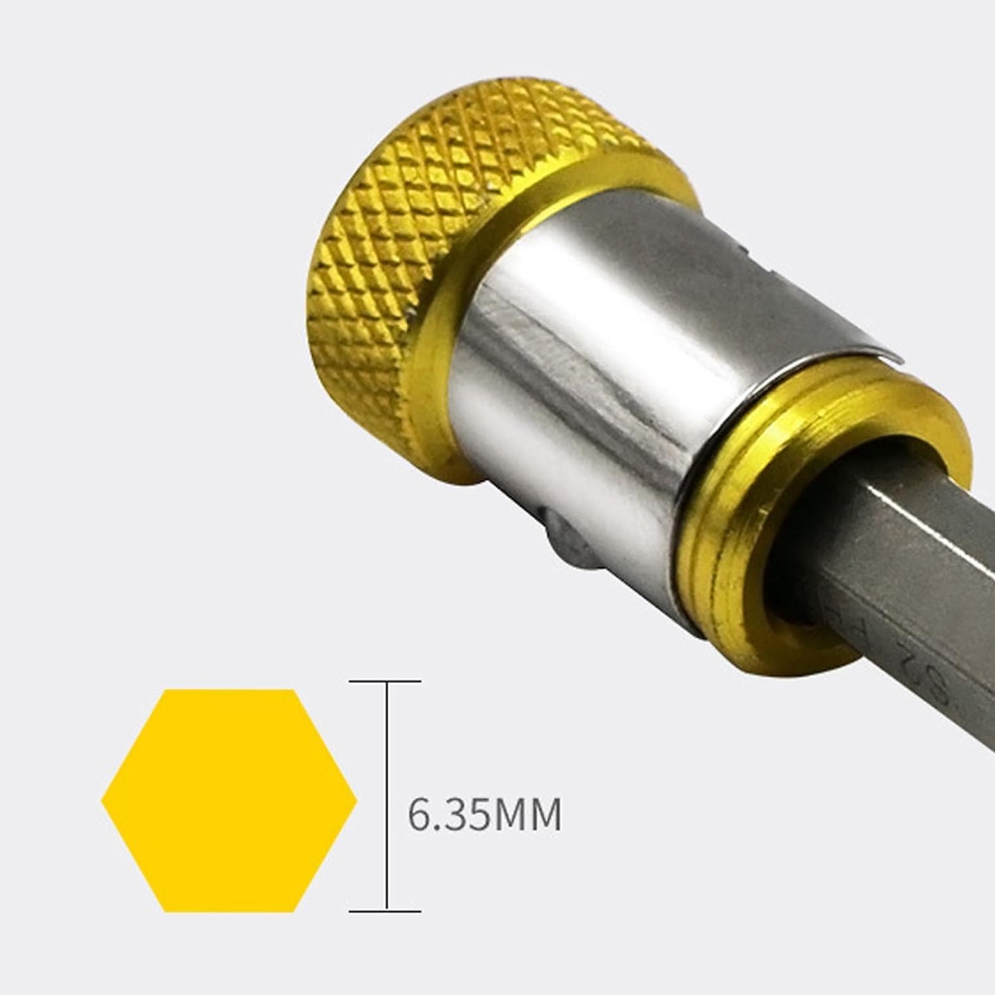 Upgrade Screwdriver Head Magnetic Ring, Universal Magnetizer Screw Removable for Hex Screwdriver and Power Bits, Magnetic Screw Ring Bit Magnetizer Ring Metal Magnetizer Screw (3, Mix)