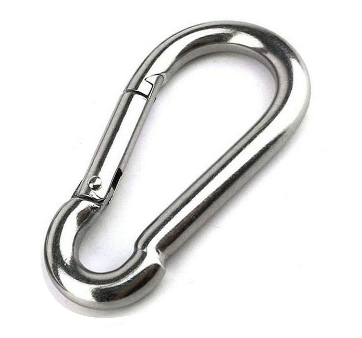 Large Carabiner Clip,5-1/2 Inch Heavy Duty Stainless Steel Spring Snap Hook for Outdoor Living,Gym,Boating,Hammock