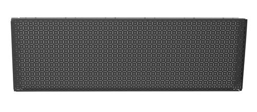 OmniWall Modular Metal Pegboard System, 16x48 inches, Steel Construction, Wall-Mounted Tool Storage (Black, Horizontal)
