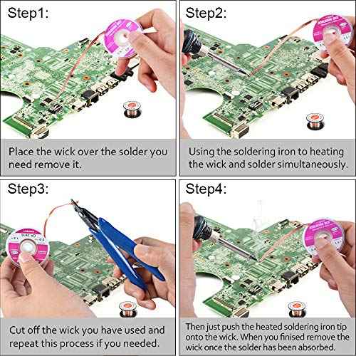 Soldering Iron Kit Electronics, 21-in-1, 90W Adjustable Temperature Soldering Iron, 5pcs Soldering Iron Tips, Soldering Iron Stand, Desoldering Pump, Magnifier, Solder Wire, Tweezer, PU Carry Bag