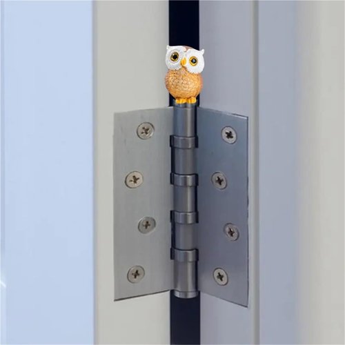 Owl Hinge Heads Decorative Topper Set of 3, Bird Magnetic Hinge Head Toppers,Door Hinge Head Home Decoration Magnetic Hinge Head Home Decoration(B)
