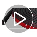 Protalwell 20Ft Black Silicone Weather Stripping Door Seal 3/8" W x 1/4" T S
